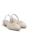 Dora Pointed Toe Knitwear Embroidered Bead Embellished Comfortable Stylish Daily Low Heeled Women's Shoes - 2