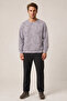Allon Patterned Winter New Season Men's Regular Fit Sweatshirt White - 2