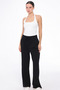 Women's Palazzo Trousers Black Oversize Cut - 7