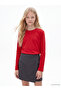 Crew neck basic girl's t-shirt