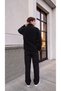 Men's Black Lamb Welsoft Fleece Jacket with Full Zipper and 3 Pockets - 3