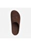 Mk410 Brown Genuine Suede Leather Full Covered Cork Sole Unisex Orthopedic Sabo Slippers - 2