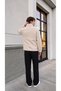 Men's Ecru Lamb Welsoft Fleece Jacket with Full Zipper and 3 Pockets - 3