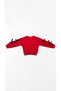 Girl's Red Bowknot Detailed Sweatshirt and Black Ruffle Skirt 2-Piece Set 3-7 Years Old - 3