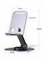 360° Rotatable Foldable Mobile Phone Stand | Adjustable Holder with Silicone Grip | Portable Desktop Mount for All Smart phones - 6