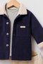 Baby Boy Navy Blue Convivial Cotton 3-Piece Set - 4