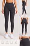 Women's High Waist Stretchy Tummy Control Dark Smoked Leggings