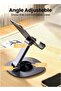 360° Rotatable Foldable Mobile Phone Stand | Adjustable Holder with Silicone Grip | Portable Desktop Mount for All Smart phones - 2