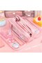 Kawaii Anime 3 Compartment Large Capacity Oversized Pencil Holder Pencil Case Purple Pink Blue Color Options - 3