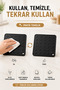Set of 2 Black Silicone Trivets 16X16Cm Multi-Purpose Pot Pan Coaster Oven Tray Holder Jar - 5