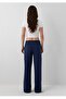Patch Logo Embroidery Low Waist Straight Wide Leg Women's Sweatpants. - 3