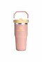 The IceFlow Flip Straw 2.0 Tumbler 0.41 Lt Peach Rose Termos