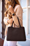Women's Large Size Luxury Hand & Shoulder Bag Shopper with Mini Accessories - 3