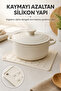 Set of 2 Cream Silicone Trivets 16X16 cm Multi-Purpose Pot Pan Coaster Oven Tray Holder Jar Opener Home - 8