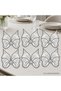 Pearl Embroidered Butterfly Shaped 6-Piece Presentation Napkins - 3