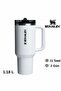 The Quencher Protour Flip Straw Tumbler Thermos with Straw 1,18L/40Oz White 10-12486-0755