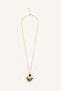 Women's Leaf-End Stone Detailed Long Necklace I6627Axns