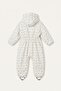 Water Repellent Hooded Patterned Astronaut Coat Baby Girl H3861A526Wn - 2