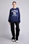Regular Fit Crew Neck Drop Shoulder Printed Sweatshirt I8230Ax26Au - 2