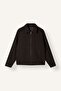 Regular Fit Shirt Collar Side Pocket Zippered Coat H2630Ax26Au - 7