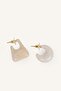 Women's Marble Look 2-Piece Earring Set I6722Axns - 2