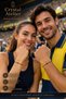 2-Piece Yellow Navy Blue Fan Bracelet Set Yellow Navy Blue Rope Bracelet Adjustable Water-Resistant Macrame Lover Friendship Bracelet - 4