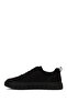 Men's Black Lace-Up Thick Soled Nubuck Leather Sneaker Wm680053Dn - 3