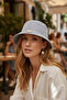 Striped and Solid Color Bucket Hat with Paw Tidi Emblem Summer Hat for Kids and Adults - 2