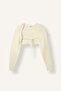 Regular Fit Front-Tie Crop Basic Cardigan I4930Ax26Au - 4