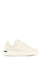 Men's White Lace-Up Thick-Soled Leather Sneaker Wm680004Dv