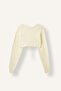 Regular Fit Front-Tie Crop Basic Cardigan I4930Ax26Au - 5