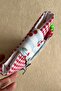 Fabric Book Cover with Pockets, Cherry Patterned Checkered Book Lover Gift - 6