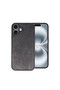 Apple iPhone 16 Plus Compatible Case Aras Leather Cover - Black - 4