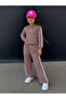 Polka Dot Stripe Detailed Girls' Set - Age 3/10 - 31913 - 3