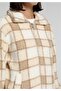 Regular Fit Zippered Lined Women's Beige Jacket - 4