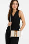 Silver Polo Crossbody Women's Bag Beige.Taba 1038 - 5