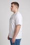 Men Crew Neck Short Sleeve Graphic Print T-Shirt, White - 3