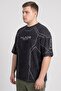 Men Crew Neck Brand Logo Short Sleeve T-Shirt, Black - 3
