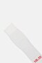 Men Knee High Football Socks, White - 3