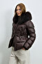 Klemantın Women's Outerwear Dark Brown - 2
