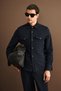 Eliot Men's Slim Shirt Jacket Regular Fit Navy Blue - 5