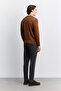 Men's Tile Crew Neck, Plain Rayon Sweater B005026 - 5