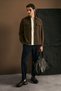 Moner Men's Slim Shirt Jacket Regular Fit Brown - 4