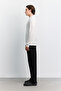 Men's Ecru Crew Neck Jacquard Sweatshirt A62Y1256 - 4