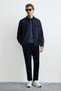 Moner Men's Slim Shirt Jacket Regular Fit Navy Blue - 5