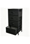 4-Tier Fabric Storage Cabinet, 45 x 30 x 90 cm, Freestanding Dresser with 4 Drawers