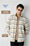 Long Sleeve Regular Fit Plaid Wool Flannel Lumberjack Winter Shirt