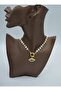 Pearl Necklace - Gold Color - - 2