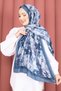 Premium Floral Patterned Shawl Series Petrol