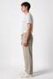 Men's Stone 3-Thread Comfortable Cut Cotton Sweatpants with Fleece Inside - 4
